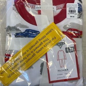 Pottery Barn Kids pajama set - CARS pajamas - Pixar Disney Rare size 3T - NWT